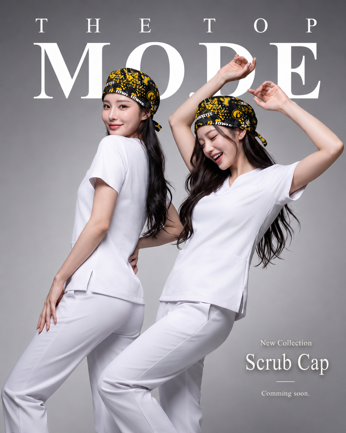 Nhân viên y tế với Scrub Cap The Top Mode